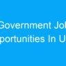 Government Job Opportunities In Uttar Pradesh India
