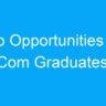 Job Opportunities for MCom Graduates in India: A Wide Range of Options