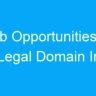 Job Opportunities In Legal Domain In India