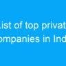 List of top private companies in India