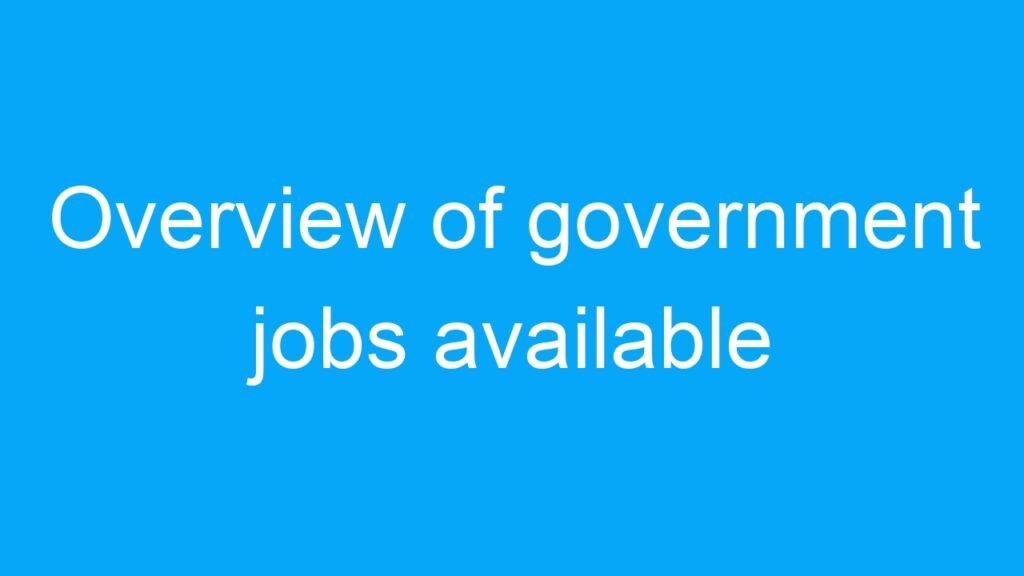 Overview of government jobs available for 12th pass candidates in India