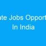 Private Jobs Opportunity In India