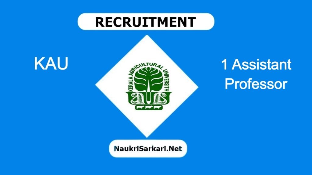KAU Recruitment 2024 – Walk-in Interview for 1 Assistant Professor @ kau.in